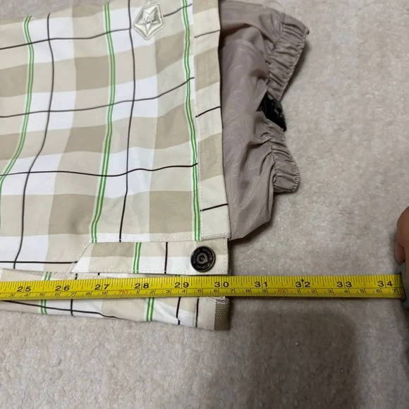 Sessions Motion Avery Plaid Waterproof Snowboard Ski Pants RECCO Size Small - Picture 9 of 16